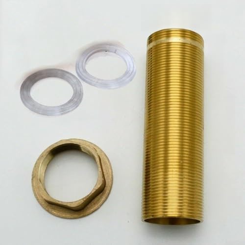 Eawfgtuw Mutter Installationsteile Gewinde-Reparatur-Set für Küchenarmatur mit Silikonschürzen 60 mm/80 mm/100 mm/120 mm/150 mm (M32–100 mm) von Eawfgtuw