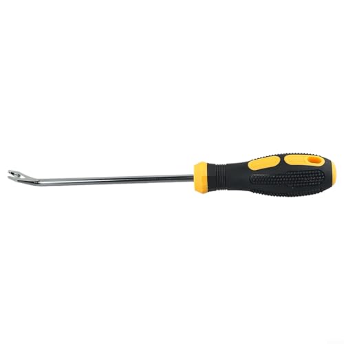 Eawfgtuw Nagelabzieher, Brechstange, 260 mm, Chrom-Vanadium-Stahl, U- und V-Typ-Schraubendreher-Design mit rutschfestem Gummigriff zum Entfernen von Nägeln und Nägeln zu Hause, im Büro, Zimmerei Eawfgtuw Nagelabzieher, Brechstange, 260 mm, Chrom-Vanadium-Stahl, U- und V-Typ-Schraubendreher-Design mit rutschfestem Gummigriff zum Entfernen von Nägeln und Nägeln zu Hause, im Büro, Zimmerei von Eawfgtuw
