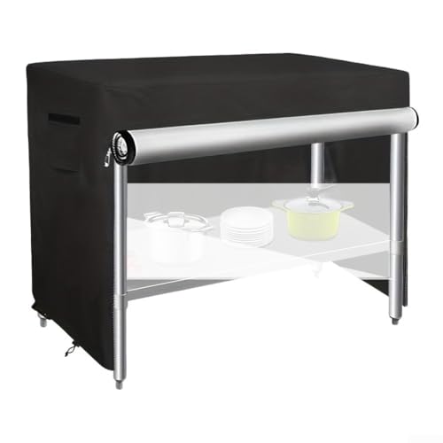 Eawfgtuw Outdoor Prep Table Cover - 210D Oxford Cloth With Split Opening 4 Adjustable Drawstrings For Patio Table Flattop Worktable Eawfgtuw Outdoor Prep Table Cover - 210D Oxford Cloth With Split Opening 4 Adjustable Drawstrings For Patio Table Flattop Worktable von Eawfgtuw