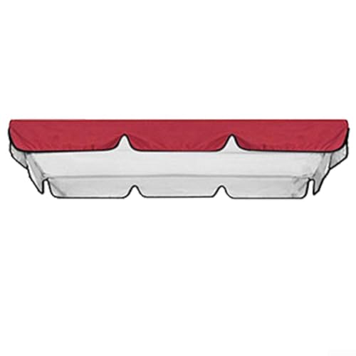 Eawfgtuw Outdoor Swing Canopy Replacement Cover Waterproof Sun Shade Protection 190T Polyester Taft Top Cover for 3-Seater Garden Patio Furniture(H) von Eawfgtuw