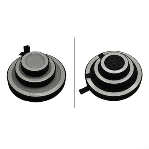 Eawfgtuw PVC-Rohr-Luftfilter für HEPA-Kohlenstoff-Verbundelement, Rauchstaubentfernungsschirm, 59–300 mm, Weiß / Schwarz erhältlich (59 mm) von Eawfgtuw