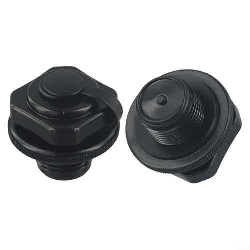 Eawfgtuw Pool-Luftventil-Aufblas-Schraubkappe F4C009B, 4,2 cm, schwarz, PVC-Ersatzteil für mehrere aufblasbare Modelle vor 2023 Schwimmbadausrüstung (2 Stück) von Eawfgtuw