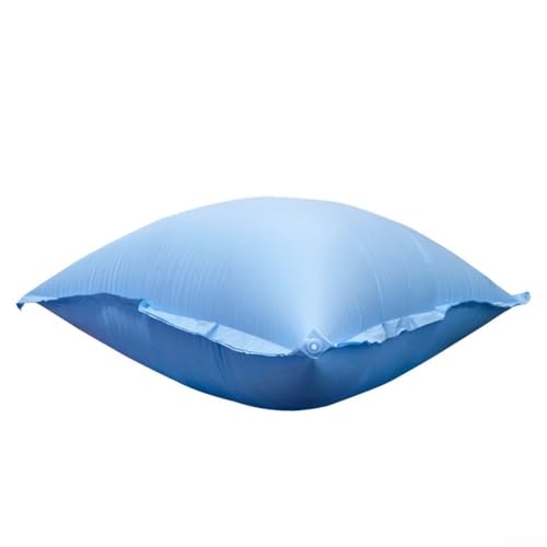Eawfgtuw Poolabdeckung Luftkissen Schwimmbad Winter Schutz Kissen mit Sicherungsseilen Wasser Laubschutz oberirdisch Poolstütze 120 x 240 cm Blau (120 x 120 cm - 0,18 mm) von Eawfgtuw