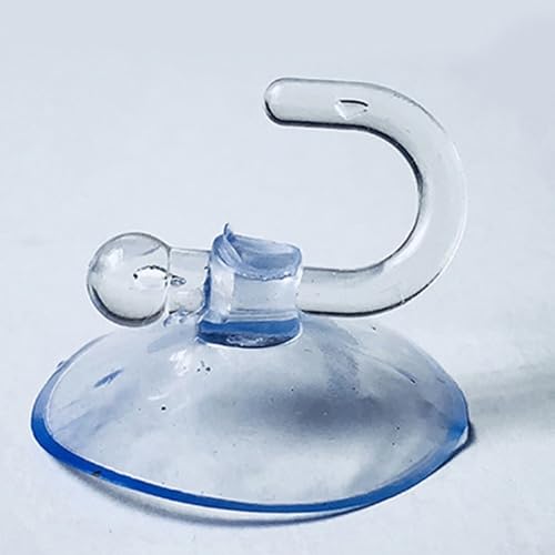 Eawfgtuw Saugnapfhaken für Glastüren und Fenster, transparente Wandhaken für Badetücher und Küchenutensilien von Eawfgtuw