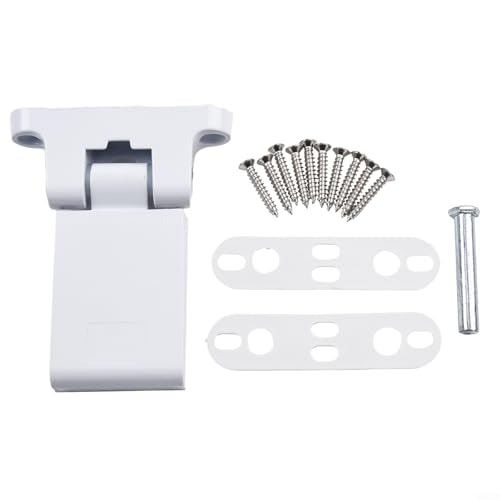 Eawfgtuw Scharnier aus Aluminiumlegierung, strapazierfähig, weiß, für Flügeltüren und Fenster, Sicherheits-Design für Links- und Rechtshänder von Eawfgtuw