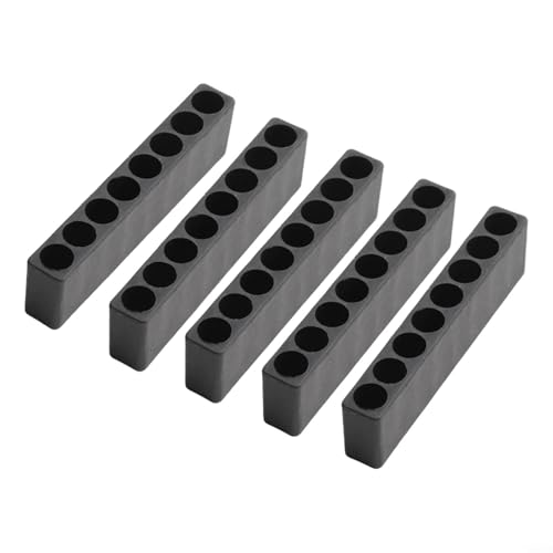 Eawfgtuw Schraubendreher-Bithalter-Set aus Kunststoff für 1/4-Zoll-Sechskant-Bits, Bohrer-Organizer-Aufbewahrungsstreifen, flexibles Werkzeug-Organisationssystem für Werkstatt und Garage, (10 Löcher) von Eawfgtuw
