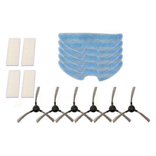 Eawfgtuw Seitenbürsten Filter Mop Tücher Set Staubsauger Ersatzteile für Roboterreiniger Staubfangsystem Mikrofaser Wischtuch Bodenwischpad Eawfgtuw Seitenbürsten Filter Mop Tücher Set Staubsauger Ersatzteile für Roboterreiniger Staubfangsystem Mikrofaser Wischtuch Bodenwischpad von Eawfgtuw