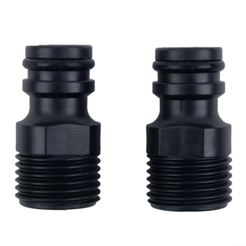 Eawfgtuw Set von zwei für Außengewinde-Wasserhahn-Adapter für Gartenanwendungen, Schlauchhahn-Anschluss, Außengewinde-Wasserhahn-Anschluss für Schlauchleitung 1/2 von Eawfgtuw