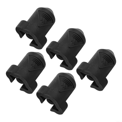 Eawfgtuw Silikon-Heizblock-Schutzabdeckung für Extruder-Socke für K1/K1 Max 3D-Drucker, Hochtemperatur-Hotend-Hülsen-Düsenschutz, 5 Stück Wärmedämmung (schwarz) von Eawfgtuw