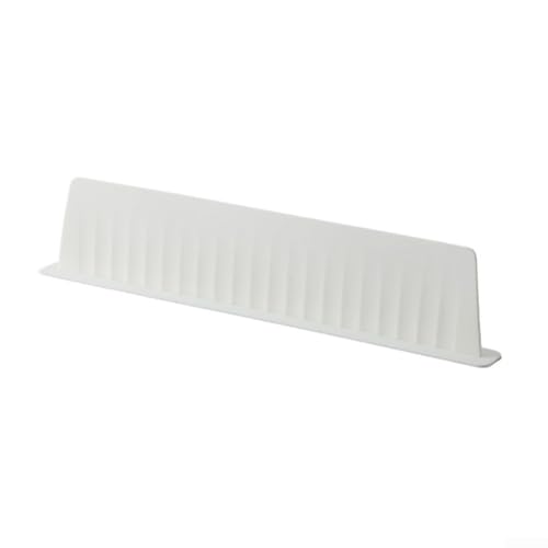Eawfgtuw Silikon-Spritzschutz für die Spüle, Wasserbarriere, Küchenspüle, Schutz für Küche, Badezimmer, wiederverwendbar, leicht zu reinigen, schlankes Design (erhöhtes Weiß) von Eawfgtuw