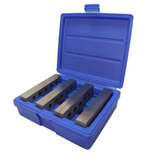 Eawfgtuw Stahl Parallel Set 4 Paare 6 Zoll Blocklehre Gehärtetes Quadrat Layout Werkzeug Metallbearbeitung Messung mit mehreren Lochgrößen für Fräsmaschine Setup Werkstatt Eawfgtuw Stahl Parallel Set 4 Paare 6 Zoll Blocklehre Gehärtetes Quadrat Layout Werkzeug Metallbearbeitung Messung mit mehreren Lochgrößen für Fräsmaschine Setup Werkstatt von Eawfgtuw