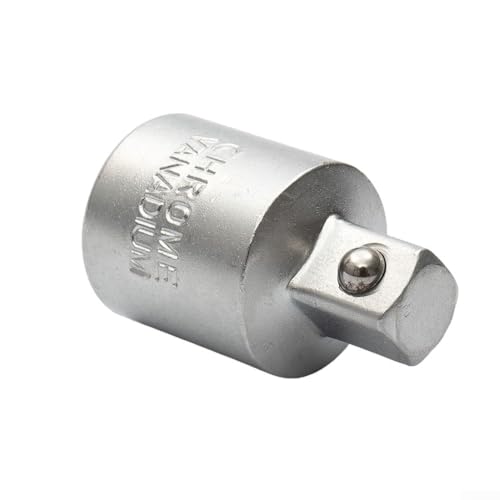 Eawfgtuw Stahl-Steckschlüssel-Adapter-Set, 1/4 Zoll, 3/8 Zoll, 1/2 Zoll, Buchse auf Stecker, Antriebs-Konverter für Ratschengriff und Handwerkzeuge in Garage oder Werkstatt, langlebiges Metall (3/8-1 von Eawfgtuw