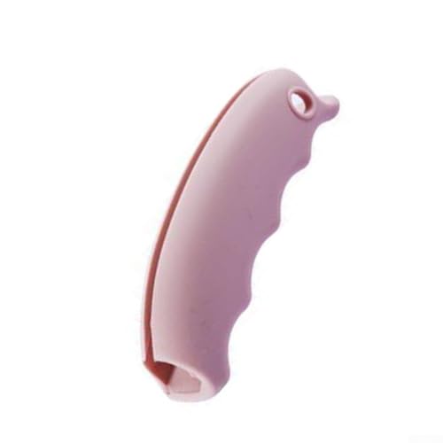 Eawfgtuw Tragbare Silikon-Einkaufstaschen-Griff mit Fingerrillen für bequemes Tragen, arbeitssparende Einkaufstasche, kompakt (Rosa) von Eawfgtuw
