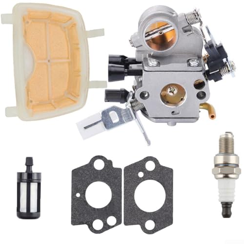 Eawfgtuw Vergaser-Luftfilter-Set für MS171 MS181 MS211 C1Q-S269 Kettensägen-Teile Ersatz-Set mit Kraftstofffilterdichtung Eawfgtuw Vergaser-Luftfilter-Set für MS171 MS181 MS211 C1Q-S269 Kettensägen-Teile Ersatz-Set mit Kraftstofffilterdichtung von Eawfgtuw