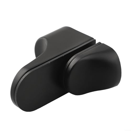 Eawfgtuw Verstellbare Glasregalhalterungen aus Zinklegierung, Wandmontage, für 3–22 mm Glas- oder Holzregale, poliertes Chrom-Finish, für Bücherregale (schwarz), 4 Stück von Eawfgtuw