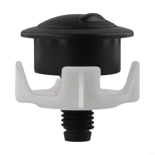 Eawfgtuw WC-Doppelspülknopf-Ersatz – für 50 kabelbetriebene Spülventile, ohne Federmechanismus, mattes Finish, 54 x 37 mm (schwarz) von Eawfgtuw