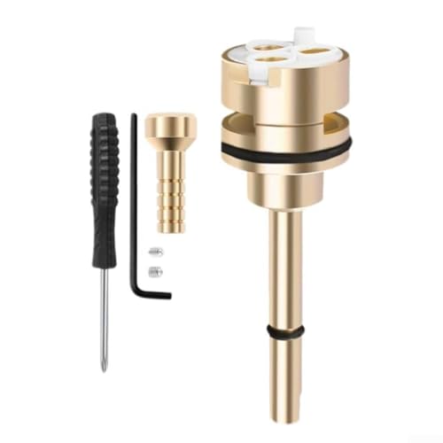 Eawfgtuw Wasserhahn-Umstellkartusche mit 6 Einstellungen, auslaufsicheres Design, Genauigkeit, Messingkonstruktion für Ventilkörper R11000 R22000 (ein Set) von Eawfgtuw