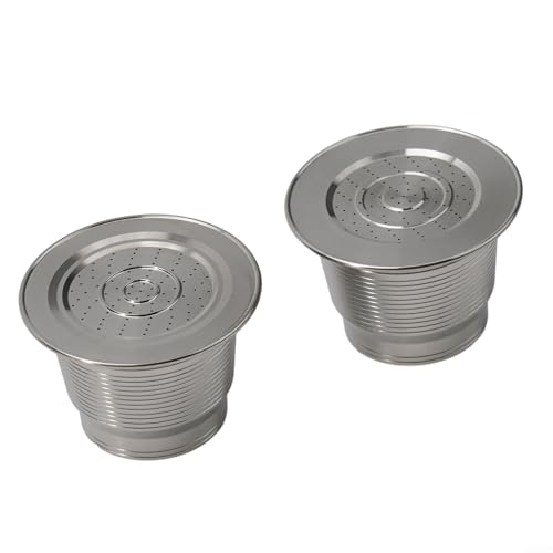 Eawfgtuw Wiederverwendbarer Edelstahl Kaffee, Nachhaltige Metall Kaffeekapseln Nachfüllbare Kaffeepad Edelstahlbecher Kompatibel mit Kaffeemaschine (Normaler Typ) von Eawfgtuw
