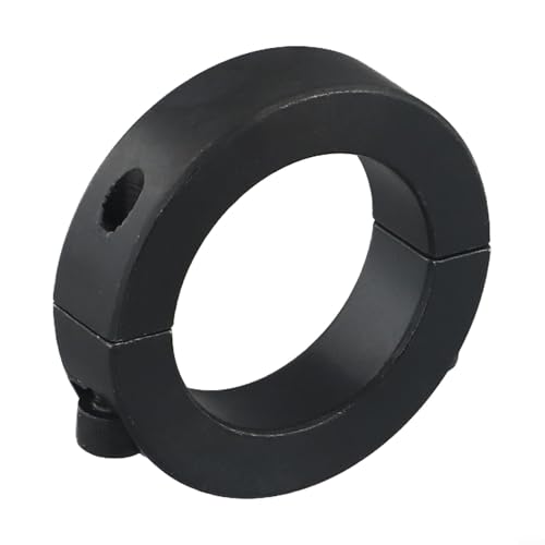 Eawfgtuw Zweiteiliger Klemmbund – schwarzer Stahl geteilter Haltering 10 mm - 40 mm Innendurchmesser Schaftmontage Industrie (40 mm) von Eawfgtuw