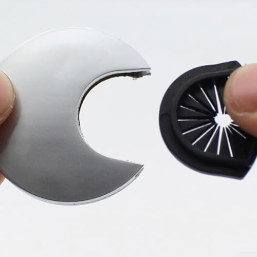 Eawfgtuw z Kabeldurchführung aus Metall, Zinklegierung, 50 mm, 60 mm, 80 mm, drehbares Flip-Top-Design für Computertisch, Kabelmanagement im Heimbüro, gebürstet, 50 mm von Eawfgtuw