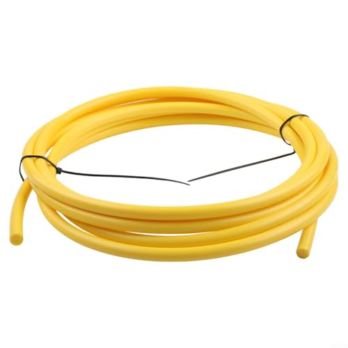 Eingebauter Kupferrohr-Biegestreifen, Klimaanlagen-Rohrbiegewerkzeug, PE-Kunststoff-Set für 1/4 3/8 1/2 5/8 Zoll Rohrführung, 4 m (gelb) von Eawfgtuw
