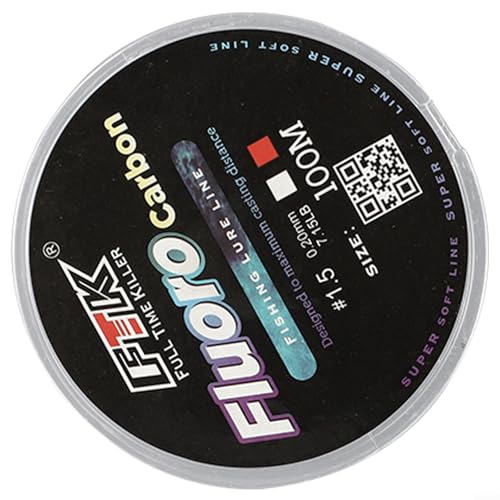 Fluorocarbon Angelschnur 100 m Länge weiche Kohlefaser Vorfach 4 1334 14,5 kg Stärke Angelschnur mit Abriebfestigkeit und Wassereigenschaften (1,5–0,20 mm-3,2 kg weiß) von Eawfgtuw