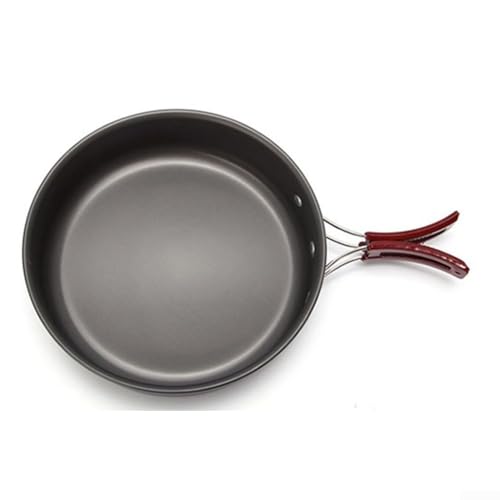 Für Outdoor-Kochen, tragbare Antihaft-Pfanne mit faltbarem Griff, Pfanne aus Aluminiumlegierung mit oxidierter und Netztasche für einfachen Transport Für Outdoor-Kochen, tragbare Antihaft-Pfanne mit faltbarem Griff, Pfanne aus Aluminiumlegierung mit oxidierter und Netztasche für einfachen Transport von Eawfgtuw