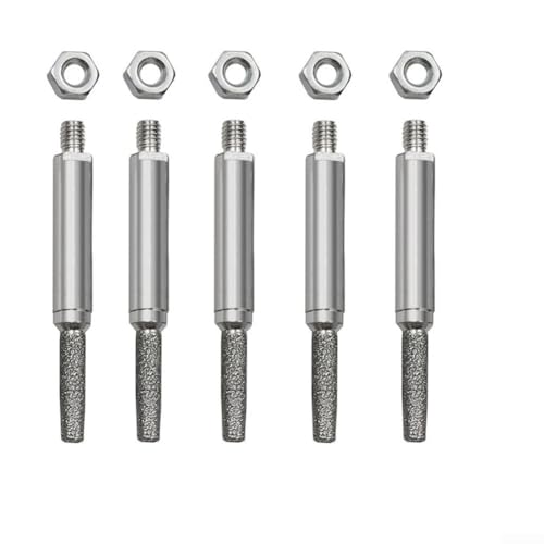 Kettensägen-Frässtift-Set, 5 Stück, für elektrische Sägen und professionelle Anwendungen (5 Stück, 4 mm) von Eawfgtuw