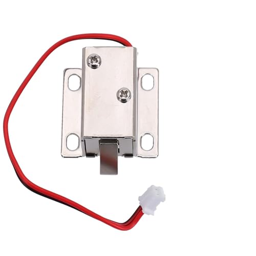 Mini-Türschloss, elektrisch, 12 V, Magnetschloss, kompakter, elektromagnetischer Türriegel aus Metall, Schranktürschnäpper für kleine sichere DIY-Elektronikschloss-Projekte und sicheres HOM Mini-Türschloss, elektrisch, 12 V, Magnetschloss, kompakter, elektromagnetischer Türriegel aus Metall, Schranktürschnäpper für kleine sichere DIY-Elektronikschloss-Projekte und sicheres HOM von Eawfgtuw