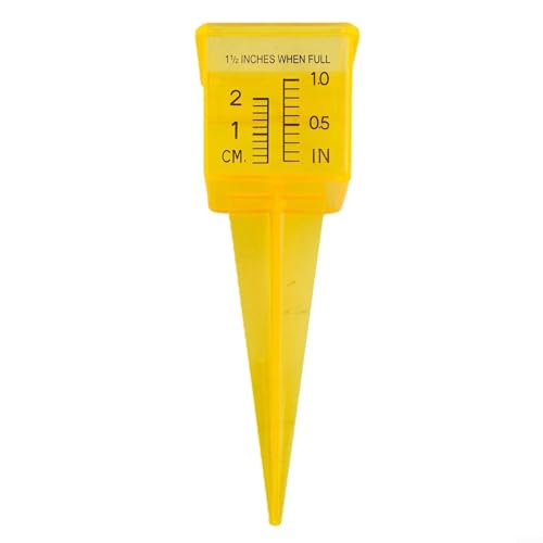Outdoor-Regenmesser Sprinkler 1 5 Zoll Wasserzähler für Rasen und Garten mit breiter Öffnung für einfaches Einsetzen des Bodens und PP-Material für langfristige Nutzung (1 Stück) von Eawfgtuw