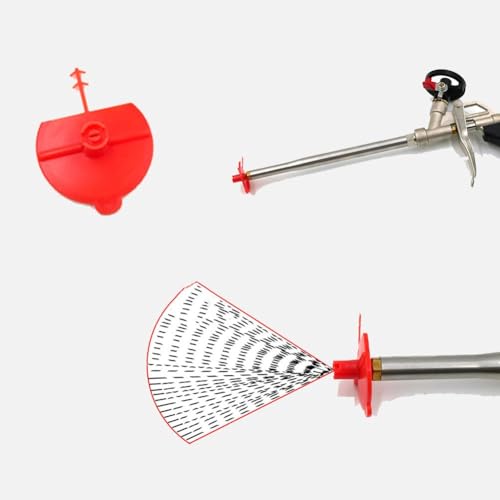 Polyurethan-Schaumdüse, flache Ventilator-Sprühspitze für Türspaltabdichtung und kleine Lückenfüller, Renovierung und Hausreparatur, Isolierschaum-Applikator-Befestigungswerkzeug, E (1 Stück) von Eawfgtuw