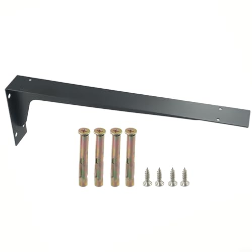 Robuste Wandregalhalterungen, große Metallstützen für Regale und Arbeitsplatten (45,7 cm) von Eawfgtuw