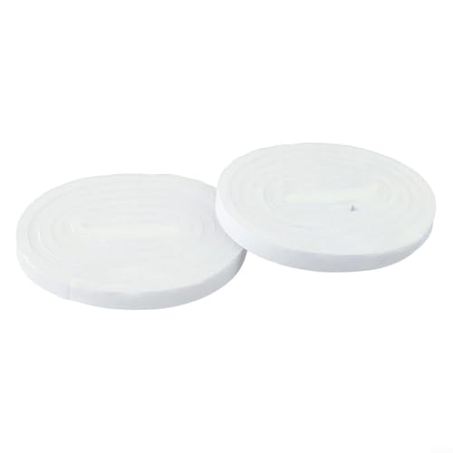 Schwamm-Türdichtstoff zur Geräuschreduzierung, wetterbeständiges Design erhöht den Komfort zu Hause (Weiß, 1,5 cm, 2 Rollen) von Eawfgtuw