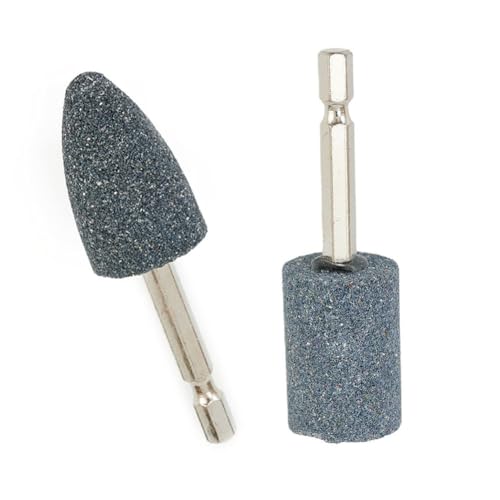 Sechskantschaft Braun Korund-Schleifbohrer für Drehwerkzeuge, Bohrer Schleifkopf Schärfaufsatz für Metall, Holz, Keramik, Glas und Stein, verschleißfest (B) von Eawfgtuw