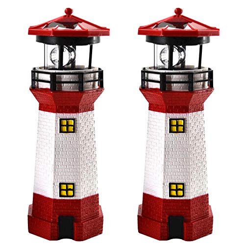 2er Set LED Solar Leuchtturm 28 cm Garten Deko Leuchtfeuer Rot Weiß Gartendeko Beleuchtung Mit Dämmerungssensor Solarbeleuchtung Gartendekoration 2er Set LED Solar Leuchtturm 28 cm Garten Deko Leuchtfeuer Rot Weiß Gartendeko Beleuchtung Mit Dämmerungssensor Solarbeleuchtung Gartendekoration von Eaxus