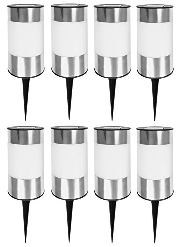 Eaxus 8x Solarleuchten Set mit Erdspieß IP44 Solarlampen LED Solar Gartenlampe Lampe Eaxus 8x Solarleuchten Set mit Erdspieß IP44 Solarlampen LED Solar Gartenlampe Lampe von Eaxus