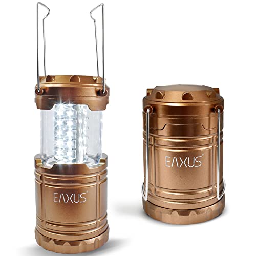 Eaxus® 30 LED Campinglampe - LED Lampe Batteriebetrieben, Farbe Kupfer-Metallic von Eaxus