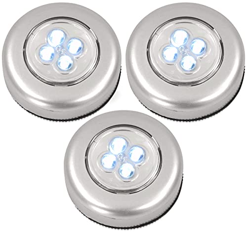 Eaxus® 3er Set LED Unterbauleuchte Touch Selbstklebend - Schrankleuchte/Küchenunterbauleuchte Batteriebetrieben für Küche, Garage & Co. von Eaxus