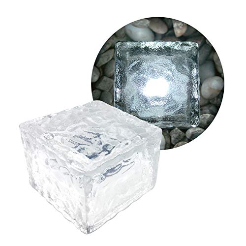 Eaxus® LED Solar Leuchte Solar Cube - Eiswürfel als Wohnzimmer-Deko & Gartendeko von Eaxus