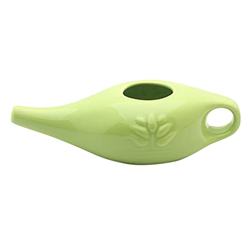 Eayoly Keramik Nasendusche Nasenspülung Neti Pot Nasenreinigung Kit Für Sinus Rhinitis Allergie 19x9x6cm von Eayoly