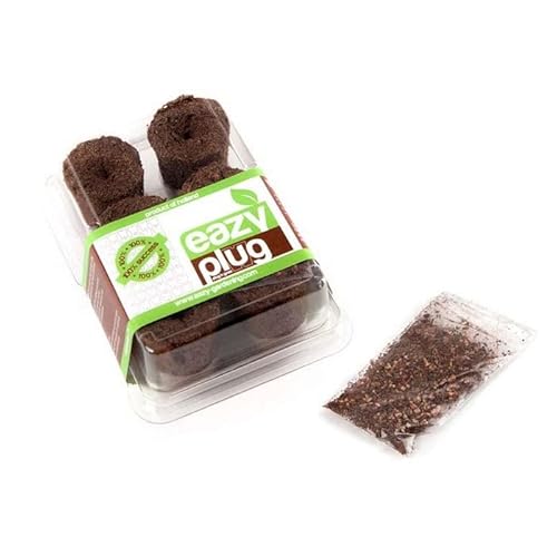 Mini Gewächshaus / Organische Anzuchtblöcke Eazy Seed Plug (6 Stck.) von Eazy Gardening