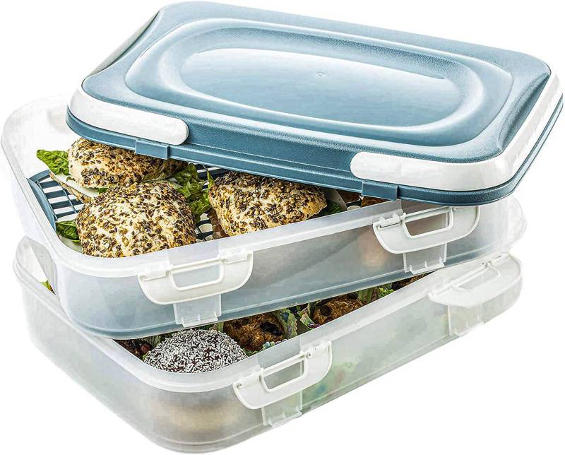Ebaxx Kuchentransportbox Party Container Kuchen Box Cupcakes Transport box Griff XL von Ebaxx