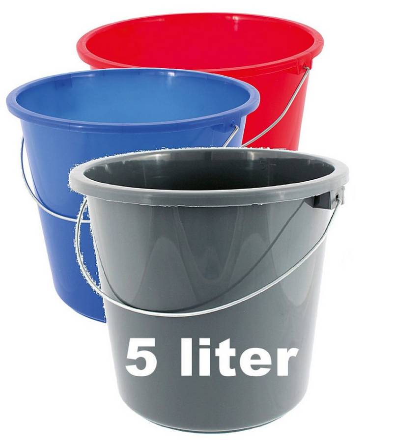 Ebaxx Putzeimer Set 5 oder 10 Liter Eimer Plastik Kunststoff Wassereimer von Ebaxx