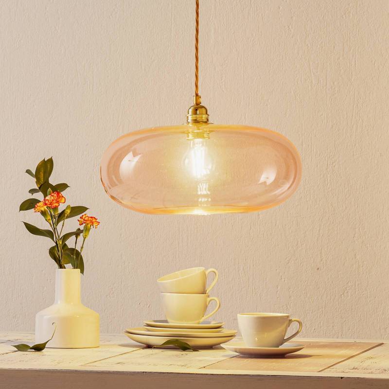 EBB & FLOW Horizon Hängelampe rosé-gold Ø 36 cm von Ebb & Flow