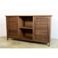 Walnuss Sideboard, Mid Century Credenza, Media Cabinet, Sandinavian Design von EbenusFurniture