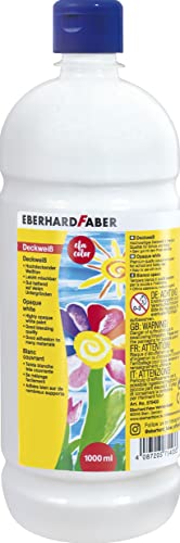 EBERHARD FABER 575403 Deckweiß EFA Color, 1.000 ml Flasche von Eberhard Faber