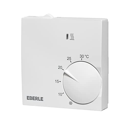 Eberle Raumregler Polarweis (extra Flach, Temperaturregler von 5 - 30 Grad, mit Temperaturabsenkung) 131110451100 von Eberle