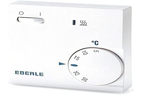 EBERLE 1482049 111110451100 Eberle RTR - E 6202 Raumtemperaturregler mit Netzschalter Ein / Aus und LED Heizen von Eberle