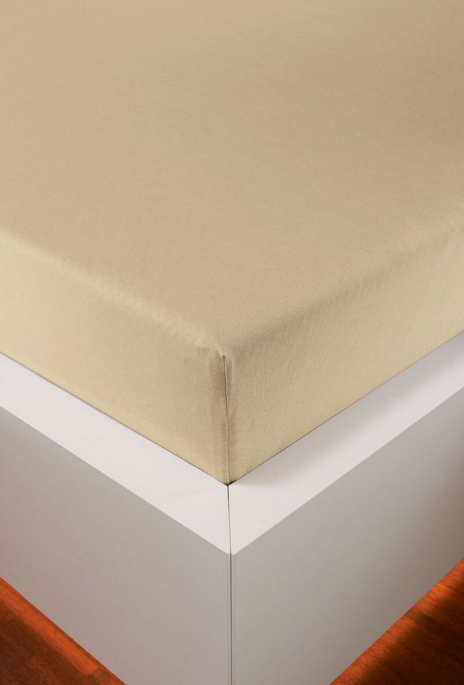 Eberle Spannbettlaken Spannbetttuch Edel-Jersey Elasthan, Jersey, Gummizug: rundum, (1 Stück) von Eberle