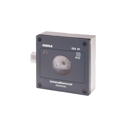 Eberle Allzweckthermostat mit Innenskala (elektronischer Temperaturregler, -15 – 15°, zur Wandbefestigung, Schutzart IP 54) 052461141410 von Eberle